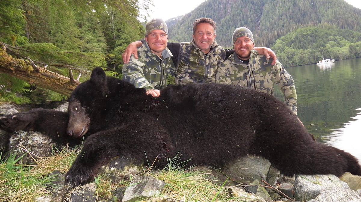 Russ with guides Allen and Dave Bolen. Look at this old Giant!