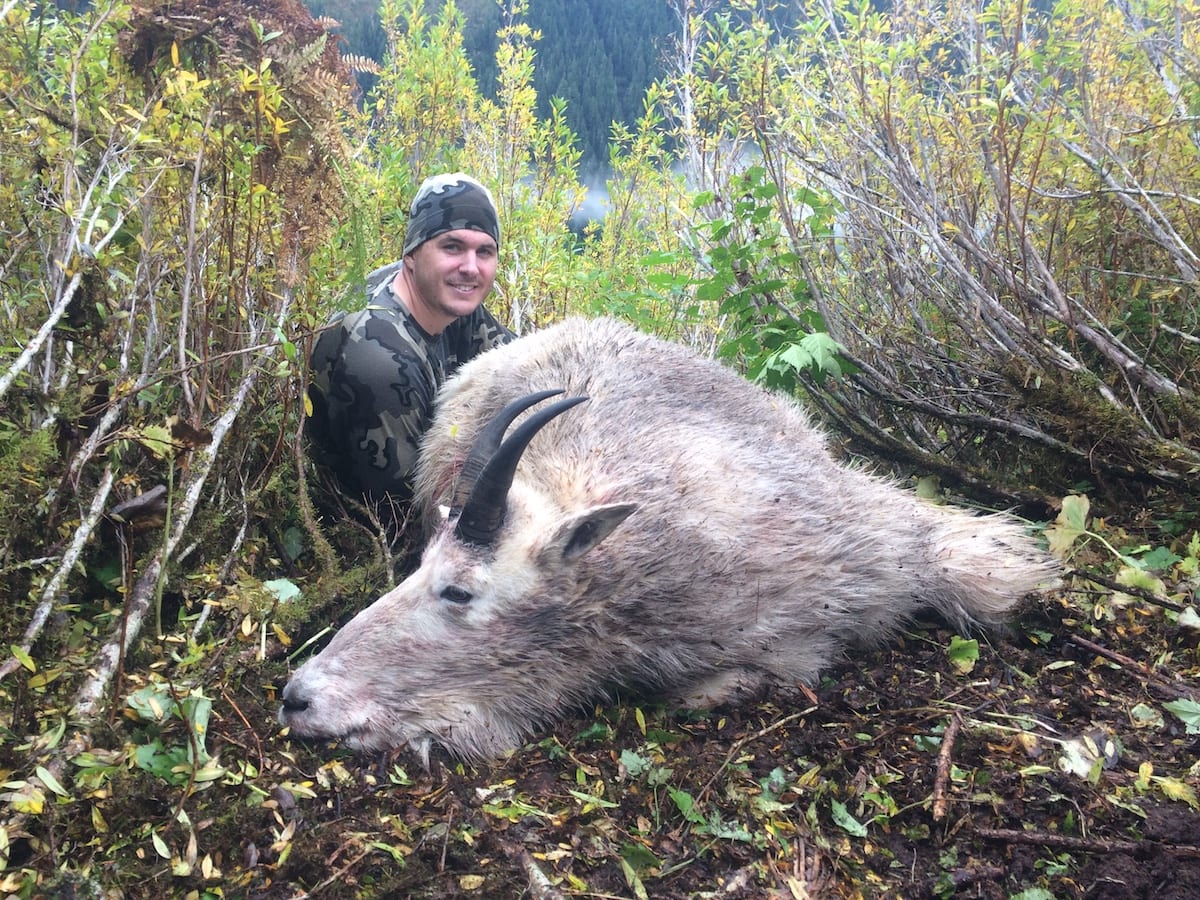  This is a massive goat! Charles had a tough hunt with the weather but stayed mentally strong. Looks like it paid off bigtime.
